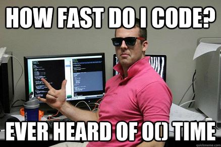 how fast do I code meme