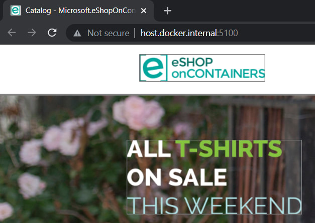eshop on containers - home page