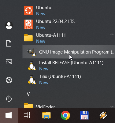 launch Linux GUI application from the Start Menu